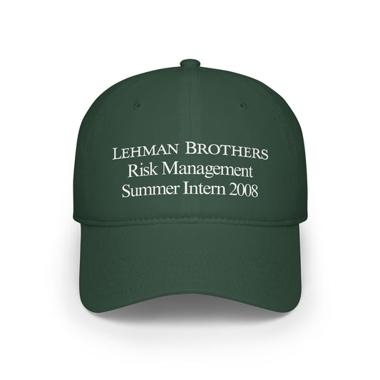 Copy of Lehman Brothers Intern 2008 Low Profile Baseball Cap - Vintage Style Hat for Alumni & Collectors