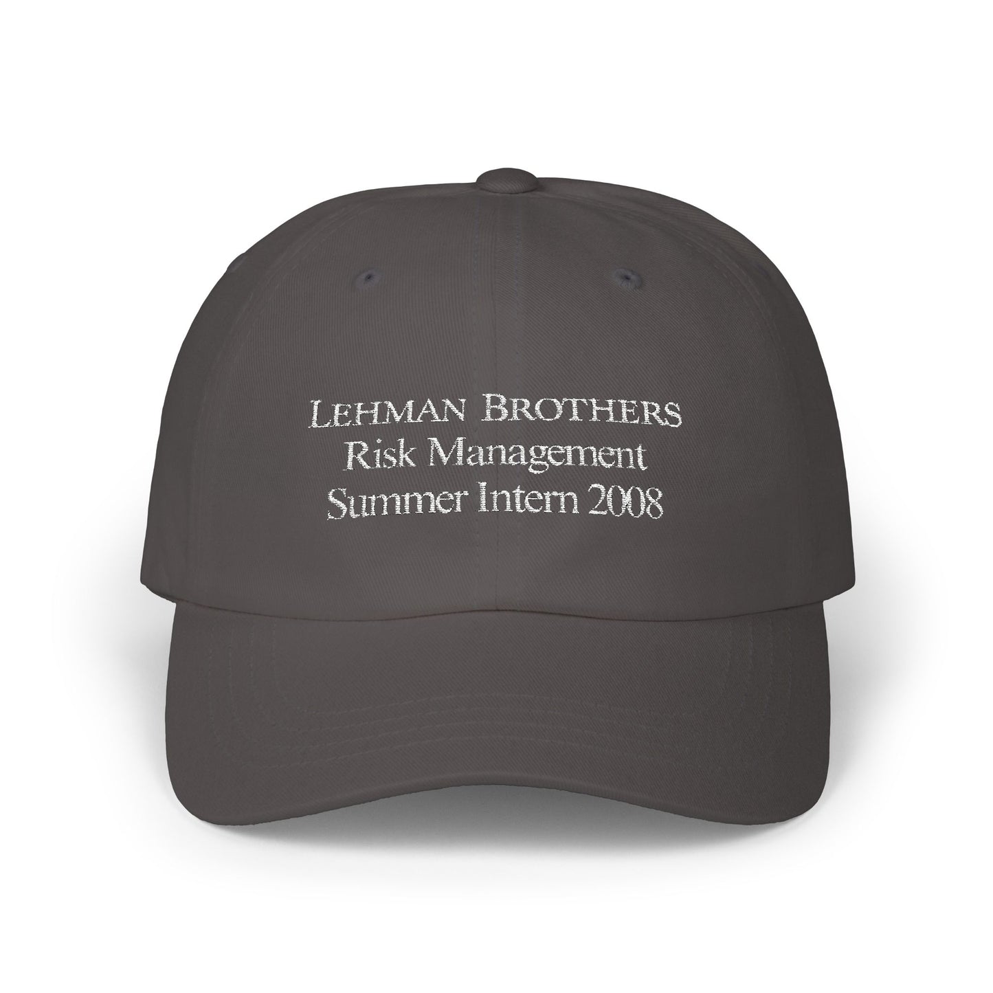 Lehman Brothers Classic Dad Cap - Vintage Summer Intern 2008 Hat