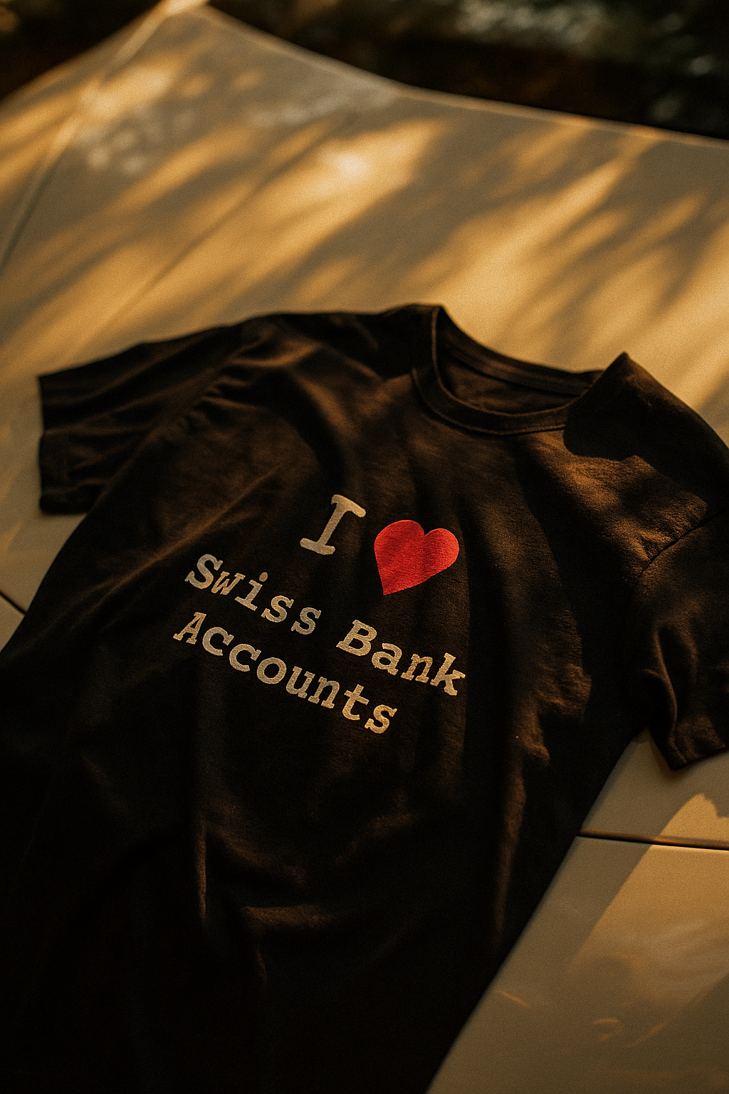 "I Love Swiss Bank Accounts" Tee